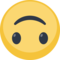 Upside-Down Face emoji on Facebook